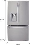 LFXC24726S LG French Door Refrigerator with Smart Cooling Plus - 36 Inch Stainless Steel Counter Depth-8