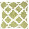CD44-CADIZCAD03PLW Green and White Geometric Throw Pillow