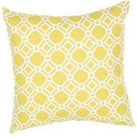 VER05-VERANDAPLLW Veranda Yellow 20 Inch Indoor-Outdoor Throw Pillow
