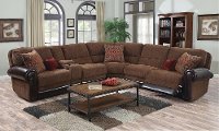 4PC/1252/AUBN/LLV/SC Auburn Brown 4 Piece Power Reclining Sectional Sofa - William