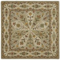 10' Square Sage Green Area Rug - Tara