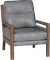 Charcoal Gray Performance Fabric Accent Chair - Zoe