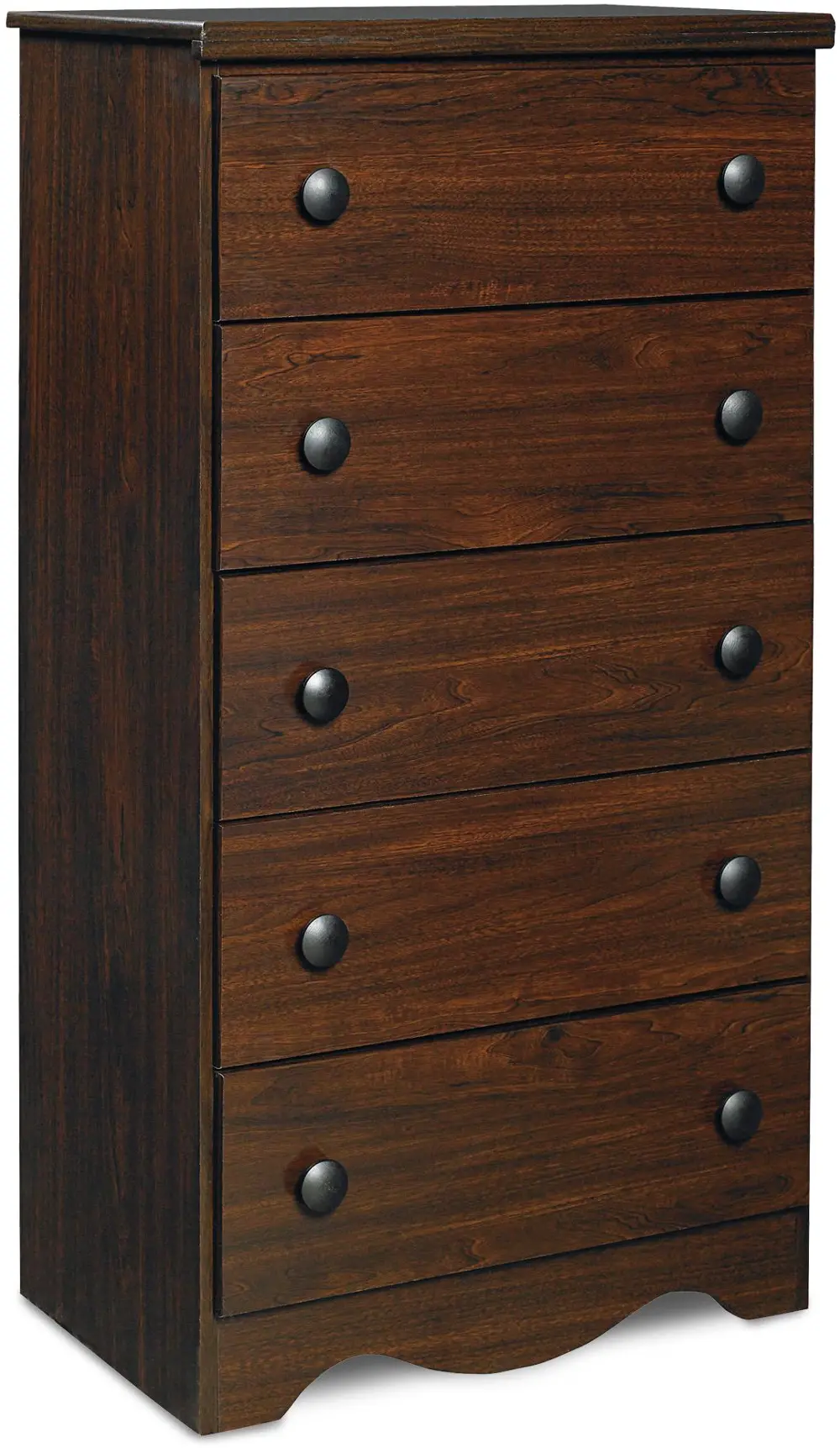 Focus Coffee 5-Drawer Chest of Drawers-1