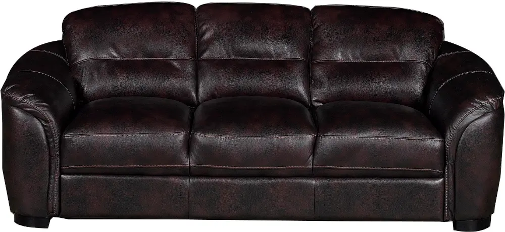 Tucson 89 Inch Dark Brown Upholstered Sofa-1