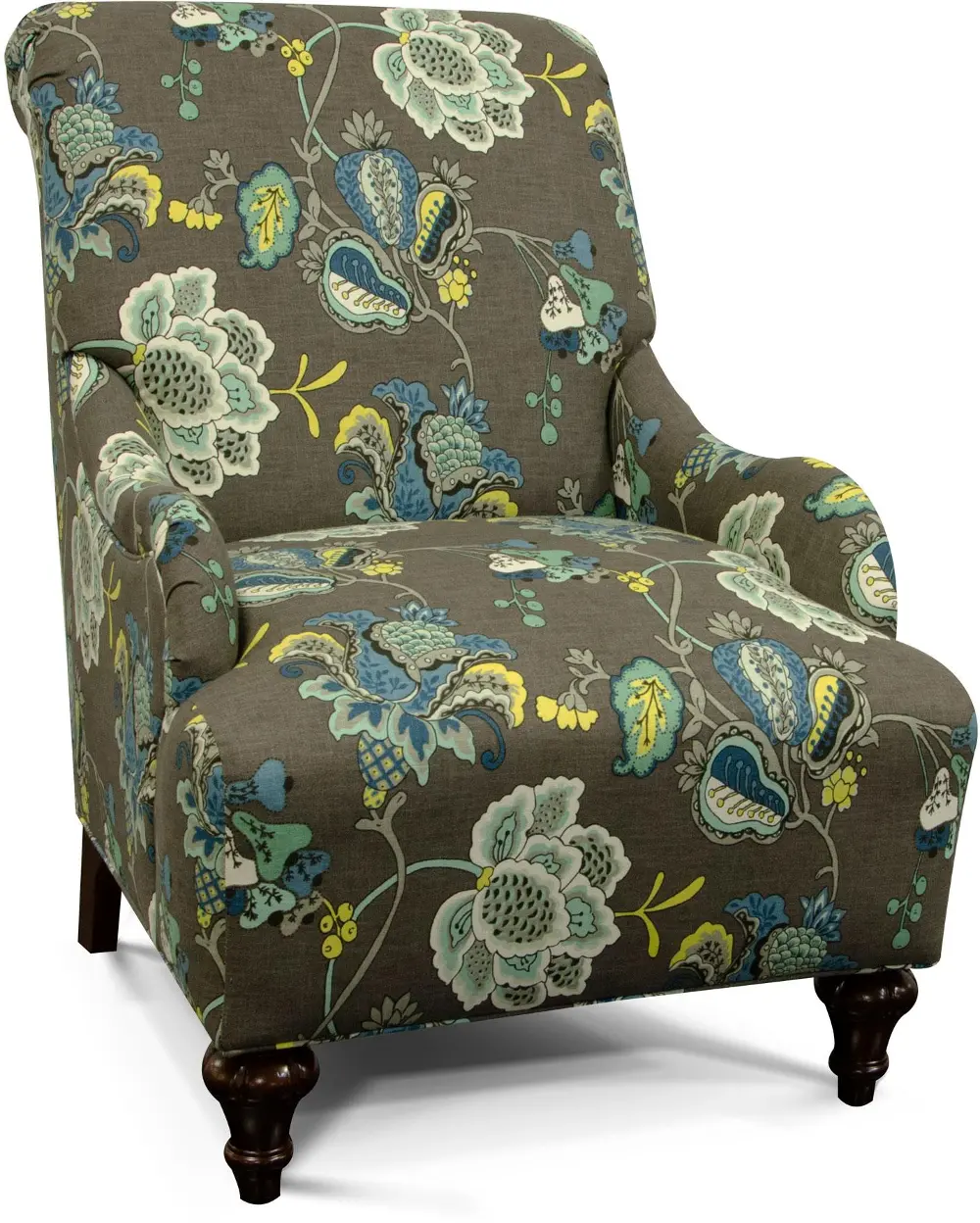Kelsey 30 Inch Aquamarine Upholstered Accent Chair-1