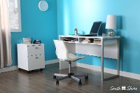 7350070 Pure White Small Desk - Interface-4