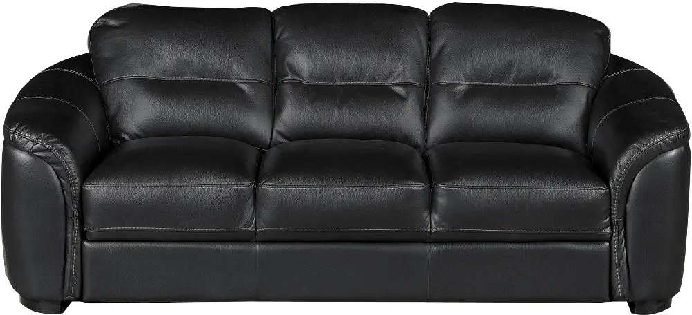 Tucson 89 Inch Black Upholstered Sofa-1