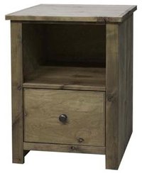 Knotty Alder 1 Drawer File - Joshua Creek