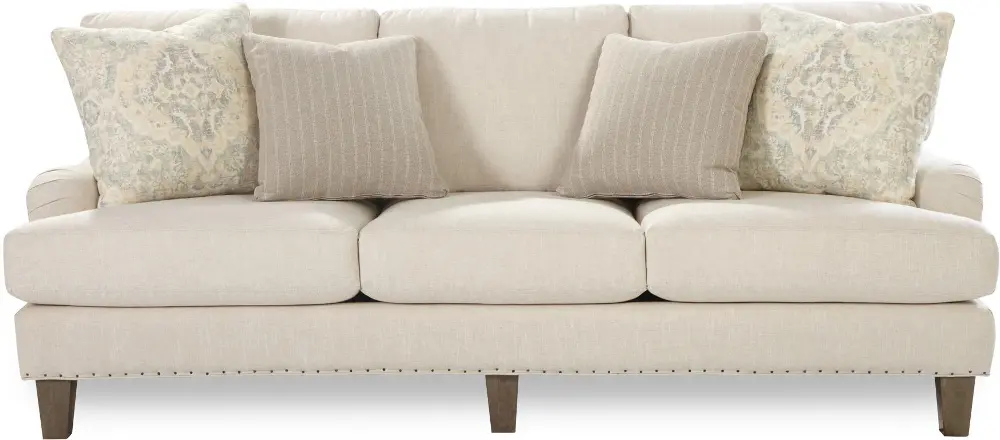 Kendall 91 Inch Linen Upholstered Sofa-1