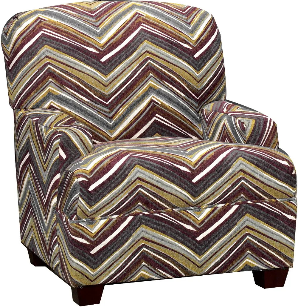 Mustang 36 Inch Multi Zig-Zag Upholstered Chair-1