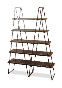 Metal 5 Shelf Bookcase