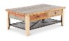 Pine Two Tone Wood Coffee Table - Tanmeron-2