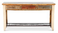 Pine Two Tone Brown Sofa Table - Tanmeron
