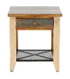Tanmeron Pine Two Tone Brown End Table