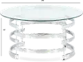 Tayside Round Glass Coffee Table