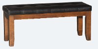 Redmond Walnut and Brown Dining Bench