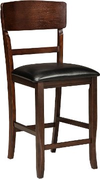 Dark Walnut 24 Inch Counter Height Stool - Hampton