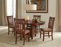 Brown 5 Piece Dining Set - Mission