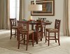5 Piece Dark Counter Height Dining Set - Mission -1