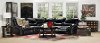 Black 5 Piece Reclining Sectional Sofa - Wayne