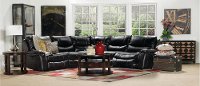 Black 5 Piece Reclining Sectional Sofa - Wayne-2