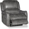 Gray Lay-Flat Power Recliner