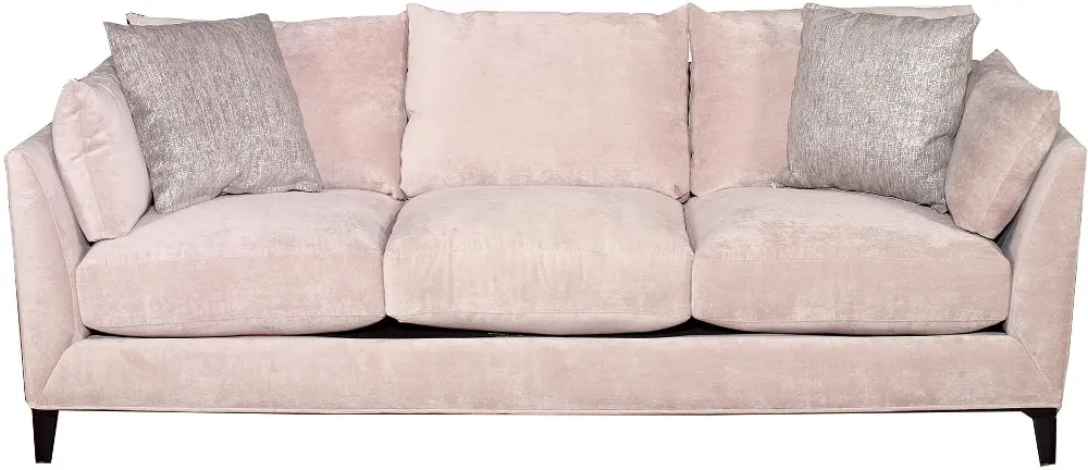 268-70/STONE/SLVR/SO Metro 94 Inch Stone Upholstered Sofa-1