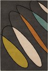 5 x 8 Medium Contemporary Gray Area Rug - Bense-2