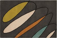 8 x 11 Large Contemporary Gray Area Rug - Bense-2