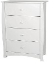 3640034 White 4-Drawer Chest - Beehive