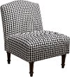 32-1ESPBRNBLC Berne Black Armless Chair - Camel Back