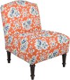 32-1ESPCCLCRL Cecilia Coral Armless Chair - Camel Back -1