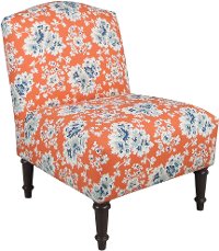 32-1ESPCCLCRL Cecilia Coral Armless Chair - Camel Back