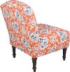 32-1ESPCCLCRL Cecilia Coral Armless Chair - Camel Back -3