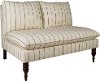 5106ESPFRTCHR Fritz Charcoal Strip Armless Loveseat