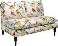 5106ESPBRDWTCSMM Bird Watcher Summer Armless Loveseat