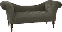 6006ESPVLVPWT Velvet Pewter Tufted Chaise Lounge-2