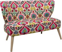 9806ESPSNTMRDSRFLW Santa Maria Desert Flower Armless Loveseat
