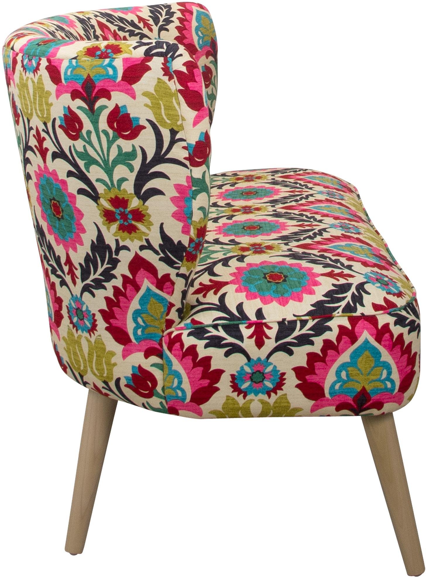9806ESPSNTMRDSRFLW Santa Maria Desert Flower Armless Loveseat-2