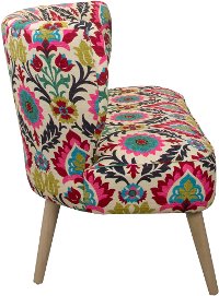 9806ESPSNTMRDSRFLW Santa Maria Desert Flower Armless Loveseat-2