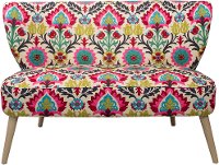 9806ESPSNTMRDSRFLW Santa Maria Desert Flower Armless Loveseat-3