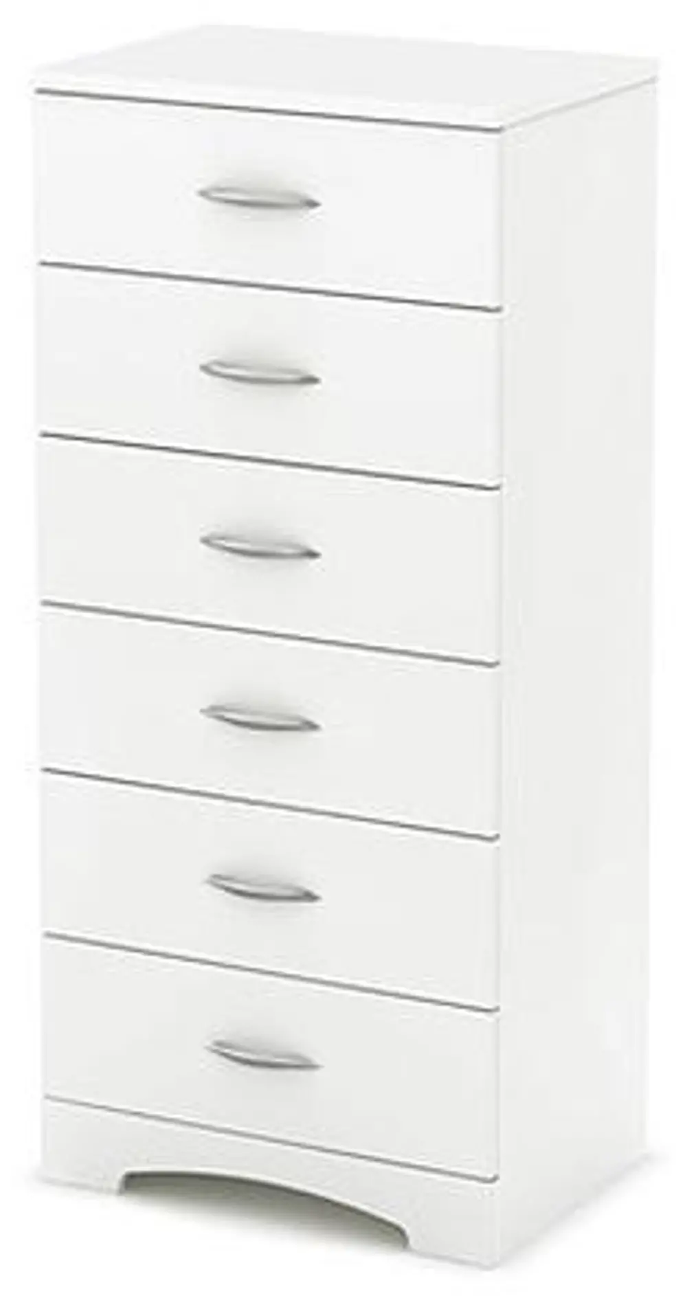 3160066 White 6-Drawer Chest of Drawers - Step One-1