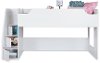 3880087 White Twin Loft Bed with Stairs/ Storage - Mobby