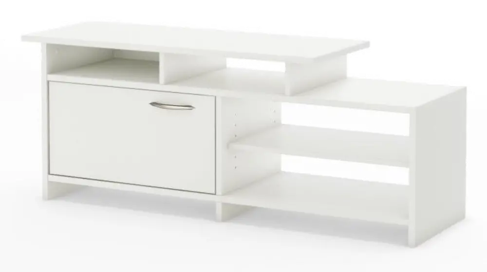 3160661 Pure White TV Stand - Step One-1
