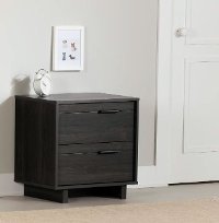 3237060 Modern Gray Oak Nightstand - Fynn