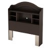 3519B1 Espresso Twin Bookcase Headboard - Savannah