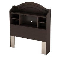 3519B1 Espresso Twin Bookcase Headboard - Savannah