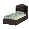 3519B1 Espresso Twin Bookcase Headboard - Savannah-2