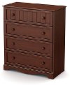 3546034 Cherry 4-Drawer Chest - Savannah -1