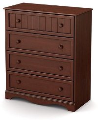 3546034 Cherry 4-Drawer Chest - Savannah